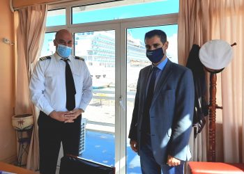 Συνάντηση Αντιπεριφερειάρχη Π.Ε Ηλείας Β. Γιαννόπουλου με τον Λιμενάρχη Κατακόλου Δ. Παπαηλιού