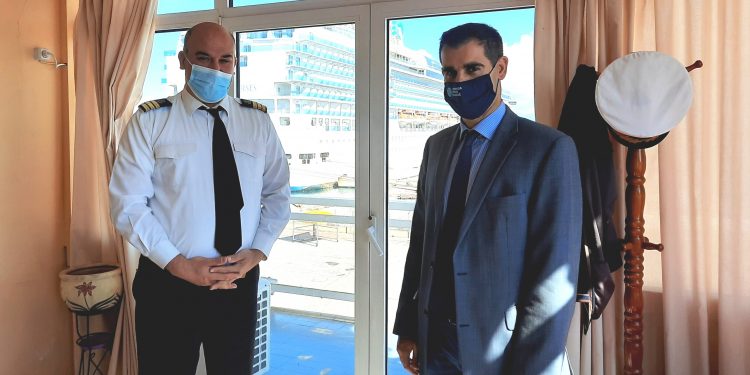 Συνάντηση Αντιπεριφερειάρχη Π.Ε Ηλείας Β. Γιαννόπουλου με τον Λιμενάρχη Κατακόλου Δ. Παπαηλιού
