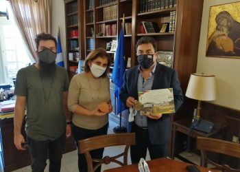Επίσκεψη της κ.Σοφίας Χίντζιου-Κοντογιάννη στον δήμαρχο Πύργου κ.Παναγιώτη Αντωνακόπουλο