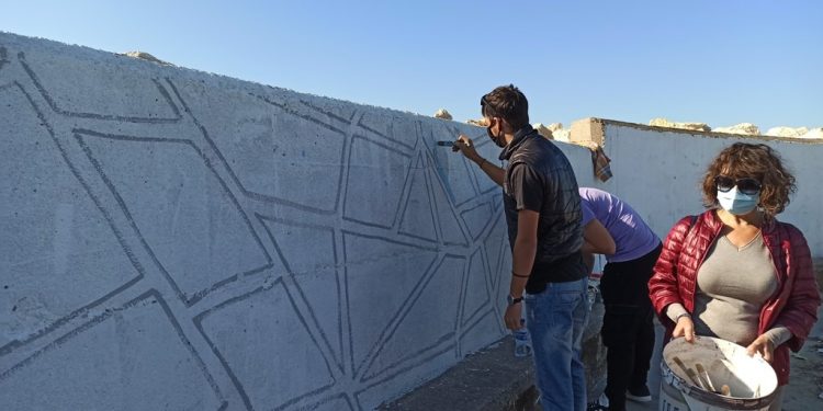Μαθητές των δυο ΕΠΑΛ της Αμαλιάδας, «μυήθηκαν» στο γκράφιτι