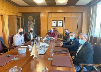 Επίσκεψη και συνάντηση εργασίας του Περιφερειάρχη Δυτικής Ελλάδας, Νεκτάριου Φαρμάκη στην Πρυτανεία του Πανεπιστημίου Πατρών
