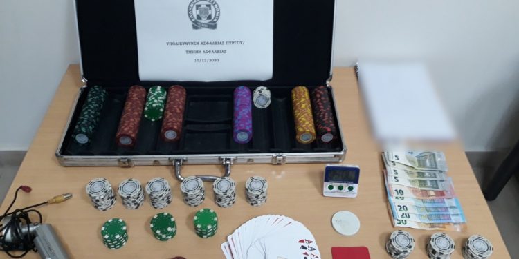 Συνελήφθησαν οκτώ άτομα στον Πύργο για διεξαγωγή τυχερού παιγνίου