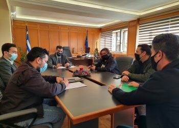 Συνάντηση Αντιπεριφερειάρχη Π.Ε Ηλείας Β. Γιαννόπουλου με τον Σύλλογο Εστίασης «Διόνυσος Πύργου»