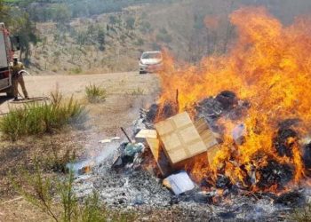 Καύση ναρκωτικών από τις Υπηρεσίες Δίωξης Ναρκωτικών στη Δυτική Ελλάδα