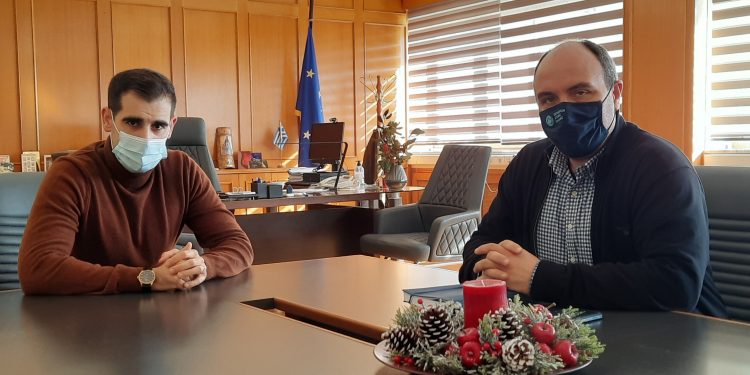Συνάντηση Αντιπεριφερειάρχη Π.Ε Ηλείας Β. Γιαννόπουλου, με τον νέο πρόεδρο ΓΟΕΒ Πηνειού – Αλφειού