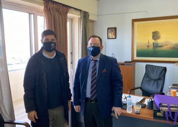 Επίσκεψη Αντιπεριφερειάρχη Πολιτισμού και Τουρισμού κ. Κοροβέση Ν. στον Πρόεδρο του ΔΛΤ Κυλλήνης Βαρβαρέσου Γ.