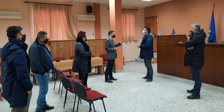 Συνάντηση Αντιπεριφερειάρχη Π.Ε Ηλείας Β. Γιαννόπουλου με τον Δήμαρχο Ανδραβίδας – Κυλλήνης Γιάννη Λέντζα
