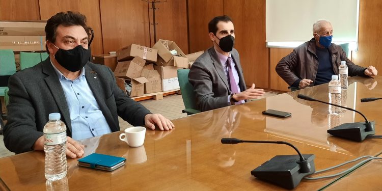 Συνάντηση Αντιπεριφερειάρχη Π.Ε Ηλείας Βασίλη Γιαννόπουλου με τους Δημάρχους της Ηλείας για τα Πανεπιστημιακά Τμήματα