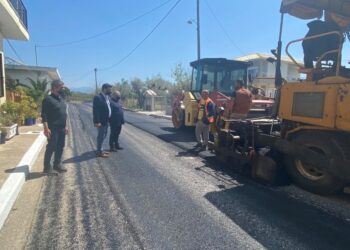 ΔΗΜΟΣ ΑΝΔΡΑΒΙΔΑΣ – ΚΥΛΛΗΝΗΣ: Επίσκεψη Δημάρχου Ανδραβίδας-Κυλλήνης στα έργα ασφαλτοστρώσεων στην Κοινότητα Ανδραβίδας (φωτος)
