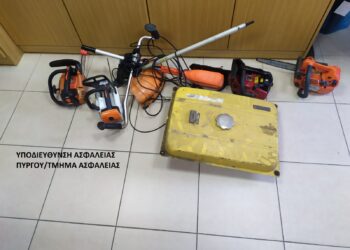 Εξιχνιάσθηκαν δέκα κλοπές σε εξοχικές οικίες και συνεργεία στην Ηλεία
