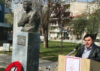 ΧΡΗΣΤΟΣ ΓΙΑΝΝΑΡΟΣ: “θα συνεχίσουμε τον αγώνα του Νίκου Μπελογιάννη για να ξημερώσει το πιο φωτεινό αύριο για την ανθρωπότητα” (φωτος και βίντεο)