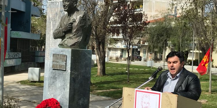 ΧΡΗΣΤΟΣ ΓΙΑΝΝΑΡΟΣ: “θα συνεχίσουμε τον αγώνα του Νίκου Μπελογιάννη για να ξημερώσει το πιο φωτεινό αύριο για την ανθρωπότητα” (φωτος και βίντεο)