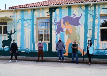 Υπό την αιγίδα του Δήμου Αρχαίας Ολυμπίας το graffiti στο Δημοτικό Σχολείο Λάλα