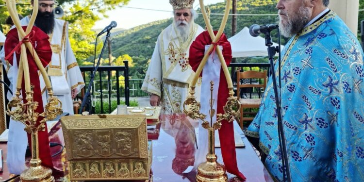 Λιτή λόγω Covid-19, η Πανήγυρις στα Σπάτα Αχαΐας (φωτος)