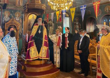 Ιεροπρεπή και σεμνή, η εορτή των ισαποστόλων Κωνσταντίνου και Ελένης στην Ανδραβίδα