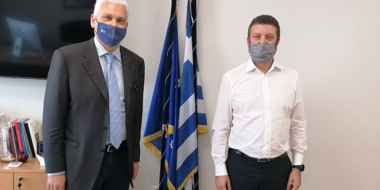 Συνάντηση Φ. Ζαΐμη με τον Γενικό Γραμματέα Ψηφιακής Διακυβέρνησης και Απλούστευσης Διαδικασιών, Λ. Χριστόπουλο