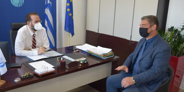 Συνάντηση του Ν. Φαρμάκη με τον Αντιπρόεδρο του ΕΛΓΑ, Ν. Δούκα
