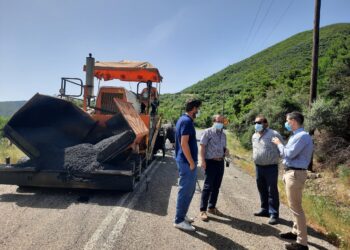 Ενημέρωση Αντιπεριφερειάρχη Π.Ε Ηλείας Β. Γιαννόπουλου, στο έργο συντήρησης του Επαρχ. Οδικού Δικτύου