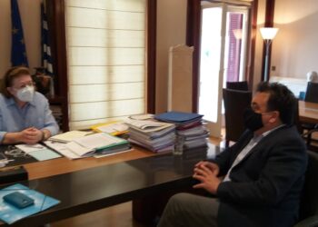 ΔΗΜΟΣ ΠΥΡΓΟΥ: Επίσκεψη του Δημάρχου Πύργου Παναγιώτη Αντωνακόπουλου στην Υπουργό Πολιτισμού Λίνα Μενδώνη