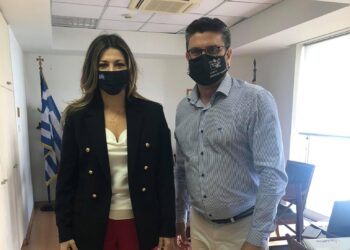 Συνάντηση Δημάρχου Ανδραβίδας-Κυλλήνης κου Λέντζα Γ. με την Υφυπουργό Τουρισμού κ. Ζαχαράκη Σ