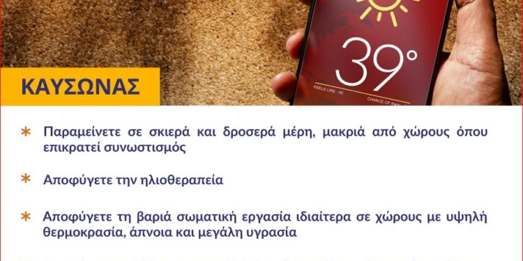 ΠΕΡΙΦΕΡΕΙΑ ΔΥΤΙΚΗΣ ΕΛΛΑΔΑΣ: Σε εξέλιξη το κύμα καύσωνα σε όλη τη χώρα – Έκτακτο Δελτίο Επικίνδυνων Καιρικών Φαινομένων