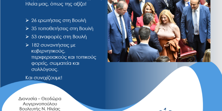 ΔΙΟΝΥΣΙΑ ΑΥΓΕΡΙΝΟΠΟΥΛΟΥ: Δήλωση για τη συμπλήρωση δύο ετών από τις εκλογές της 7ης Ιουλίου 2019