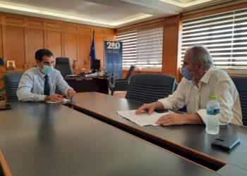 Συνάντηση Αντιπεριφερειάρχη Π.Ε Ηλείας Β. Γιαννόπουλου, με τον Δήμαρχο Ανδρίτσαινας – Κρεστένων Σάκη Μπαλιούκο
