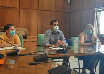 Σύσκεψη υπό τον Αντιπεριφερειάρχη Π.Ε Ηλείας Β. Γιαννόπουλο, για τη διανομή προϊόντων του ΤΕΒΑ στους δικαιούχους της Π.Ε Ηλείας