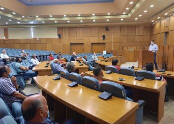 Συνάντηση Αντιπεριφερειάρχη Π.Ε Ηλείας Β. Γιαννόπουλου, με προέδρους πυρόπληκτων Τοπικών Κοινοτήτων