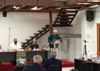 Ο Φωκίων Ζαΐμης στη συνεδρίαση του Δ.Σ. της Ομοσπονδίας Εμπορίου και Επιχειρηματικότητας, στα Καλάβρυτα