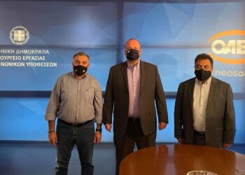 ΔΗΜΟΣ ΠΥΡΓΟΥ: Συνάντηση του δημάρχου Πύργου με τον διοικητή ΟΑΕΔ Σπύρο Πρωτοψάλτη