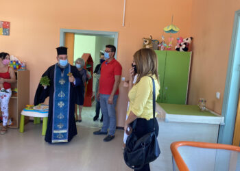 Στον Αγιασμό του Δημοτικού Παιδικού και Βρεφονηπιακού Σταθμού Λεχαινών, του Δήμου Ανδραβίδας-Κυλλήνης παρέστη ο Δήμαρχος κ. Λέντζας Γ
