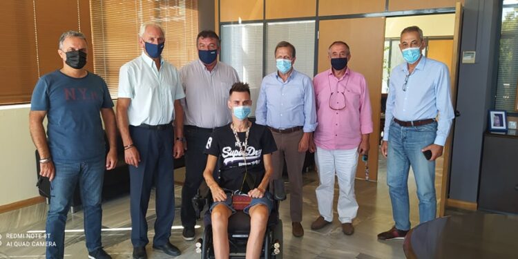 Ε.Α.Α.Ν. Νομού Ηλείας: Επίσκεψη στον Δήμο Αρχαίας Ολυμπίας για τον Φιλανθρωπικό αγώνατου Αίαντα Γαστούνης με την Εθνική ομάδα Ενόπλων Δυνάμεων & Σωμάτων Ασφαλείας