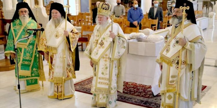 Σεμνή και Ιεροπρεπής, η 40η επέτειος ευκλεούς Αρχιερατείας του Σεβασμιώτατου Μητροπολίτου  Ηλείας κ.κ. Γερμανού
