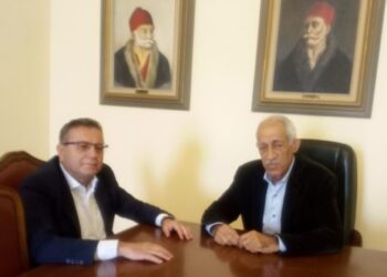 ΔΗΜΟΣ ΠΗΝΕΙΟΥ: Συνάντηση Ανδρέα Μαρίνου-Γιάννη Λυμπέρη