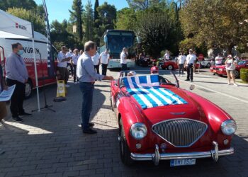Εκκίνηση από την Αρχαία Ολυμπία για το 8ο Tour du Peloponnese