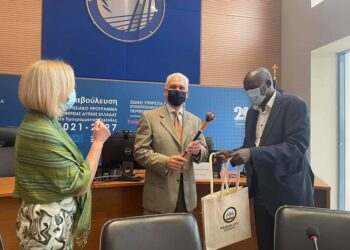 Συνάντηση  Αντιπεριφερειάρχη Επιχειρηματικότητας Έρευνας και Καινοτομίας Φωκίωνα Ζαΐμη με  την Πρόξενο της Κένυας  Βίκυ Πανταζοπούλου
