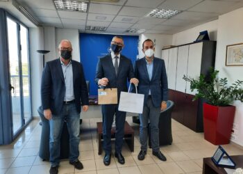Επίσκεψη του Πρέσβη της Αυστραλίας Α. Σπύρου στον Περιφερειάρχη Δυτικής Ελλάδας, Νεκτάριο Φαρμάκη