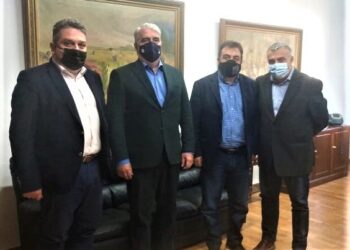 Συνάντηση του δημάρχου Πύργου Παναγιώτη Αντωνακόπουλου με τον Υφυπουργό Αγροτικής Ανάπτυξης Σίμο Κεδίκογλου