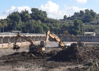 Επίσκεψη Αντιπεριφερειάρχη Π.Ε Ηλείας Β. Γιαννόπουλου και των Αντιπεριφερειαρχών Θ.Μαυρομμάτη και Ν.Κοροβέση,  στο Φράγμα Αλφειού