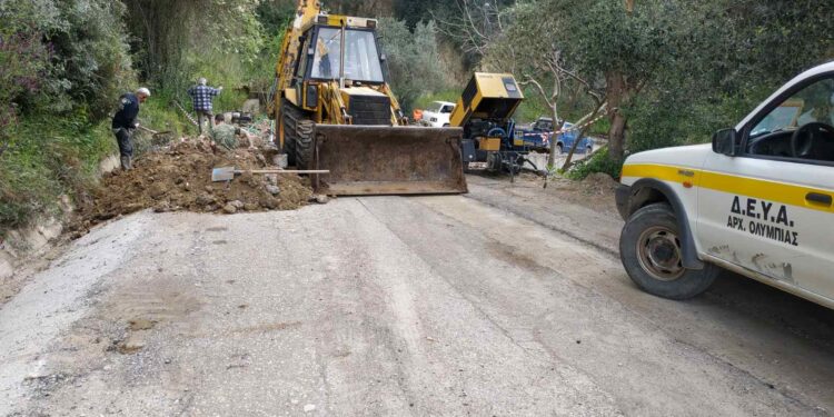 ΔΕΥΑ Αρχ. Ολυμπίας: Αγώνας δρόμου για αποκατάσταση των ζημιών