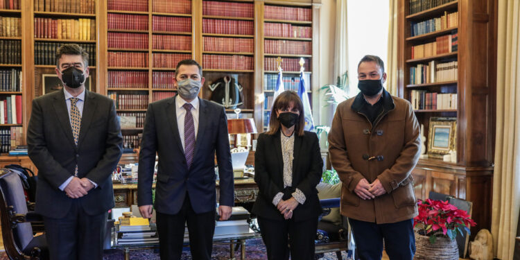 Την Πρόεδρο Δημοκρατίας Κατερίνα Σακελλαροπούλου επισκέφθηκε ο Αντιπεριφερειάρχης Θ. Βασιλόπουλος