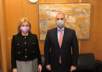 Συνάντηση Αυγερινοπούλου – Καραγιάννη για την επανέναρξη της κατασκευής της Ολυμπίας Οδού και την υλοποίηση περισσότερων οδικών έργων