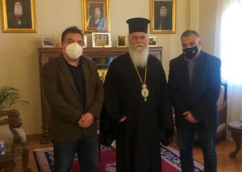 ΔΗΜΟΣ ΠΥΡΓΟΥ:  Συνάντηση δημάρχου με Μητροπολίτη Καλαβρύτων και Αιγιαλείας κ. Ιερώνυμο για το θέμα των αγροεκτάσεων