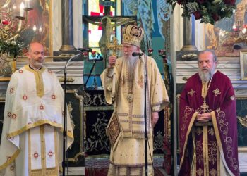 Λιτός ο εορτασμός λόγω κορωνοϊού, του Πολιούχου της Αμαλιάδος Αγίου Αθανασίου (φωτος)