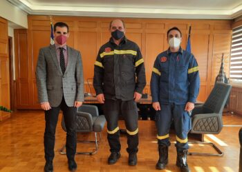 Εθιμοτυπική επίσκεψη στον Αντιπεριφερειάρχη Π.Ε Ηλείας Β. Γιαννόπουλο από τη νέα ηγεσία του Π.Σ της Ηλείας
