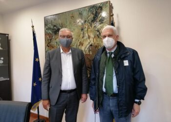 Συνάντηση εργασίας του Γενικού Γραμματέα Εσωτερικών & Οργάνωσης, Μιχάλη Σταυριανουδάκη με τον Αντιπεριφερειάρχη Δυτικής Ελλάδος, Φωκίωνα Ζαΐμη