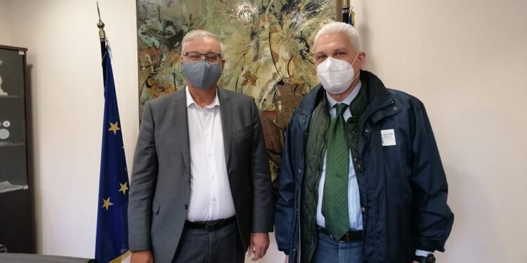 Συνάντηση εργασίας του Γενικού Γραμματέα Εσωτερικών & Οργάνωσης, Μιχάλη Σταυριανουδάκη με τον Αντιπεριφερειάρχη Δυτικής Ελλάδος, Φωκίωνα Ζαΐμη