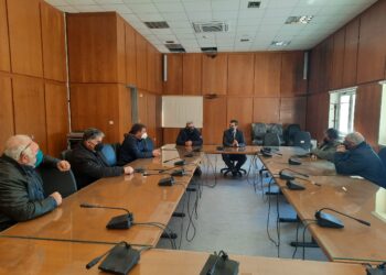 Σύσκεψη υπό τον Αντιπεριφερειάρχη Π.Ε Ηλείας Β. Γιαννόπουλο, για την παραχώρηση των αποστραγγιζόμενων γαιών στη Λίμνη Αγουλινίτσας