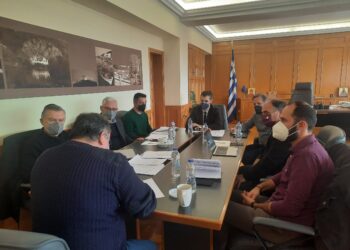Σύσκεψη υπό τον Αντιπεριφερειάρχη Π.Ε Ηλείας Β. Γιαννόπουλο για την διανομή της δωρεάς ελαιοδέντρων από το «Arete Fund»
